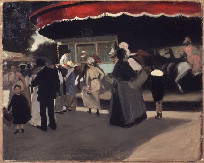Maurer, Alfred Henry Carrousel France oil painting art